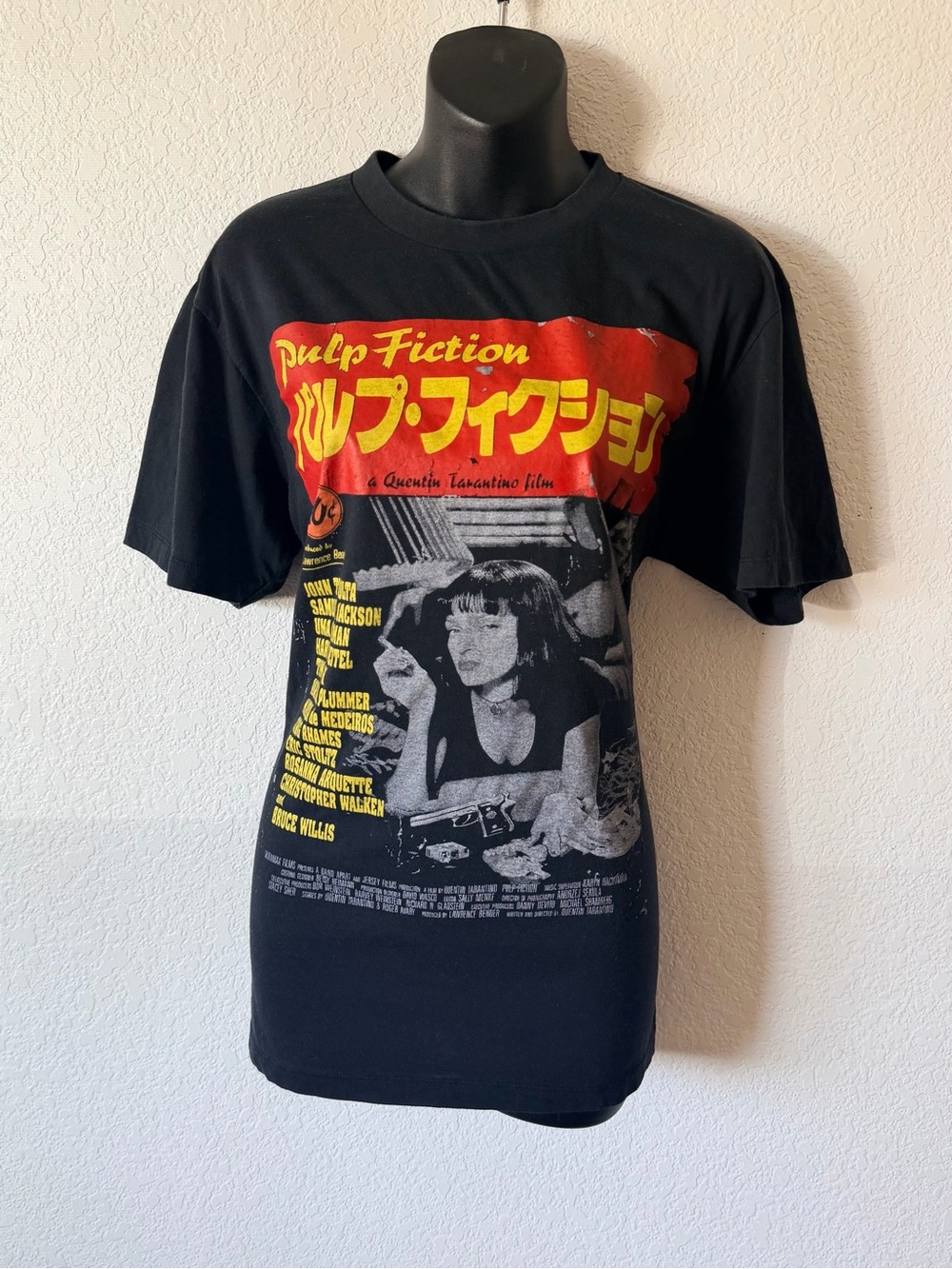 Black Pulp Fiction Graphic Short Sleeve Tee